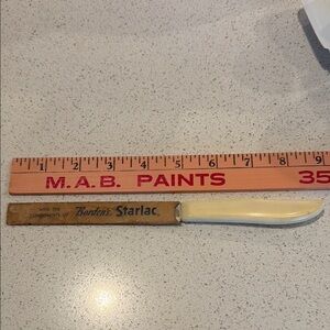 Vtg Borden's Starlac Buffet Knife Server Quikut Stainless Blade USA Ohio